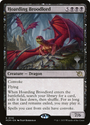 {R} Hoarding Broodlord (Promo Pack) [March of the Machine Promos][PP MOM 110]