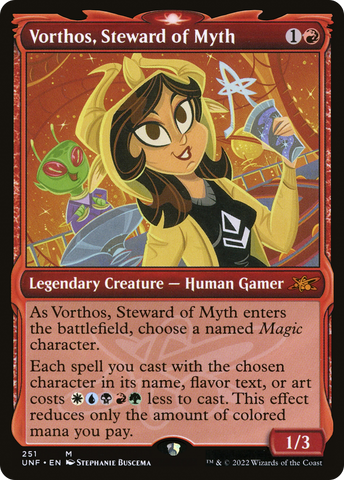 {R} Vorthos, Steward of Myth (Showcase) [Unfinity][UNF 251]