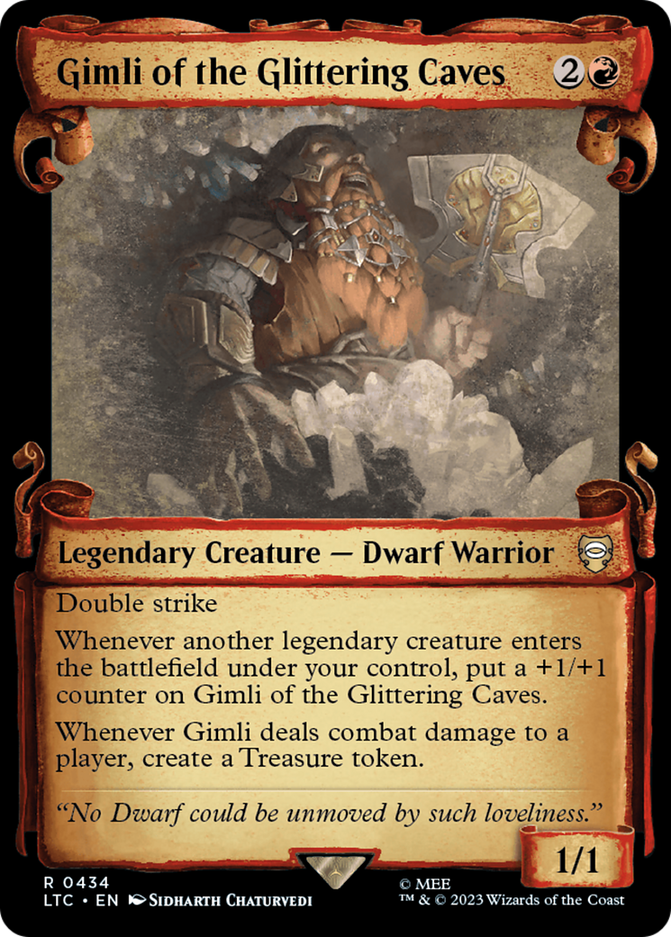 {R} Gimli of the Glittering Caves [The Lord of the Rings: Tales of Middle-Earth Commander Showcase Scrolls][LTC 434]