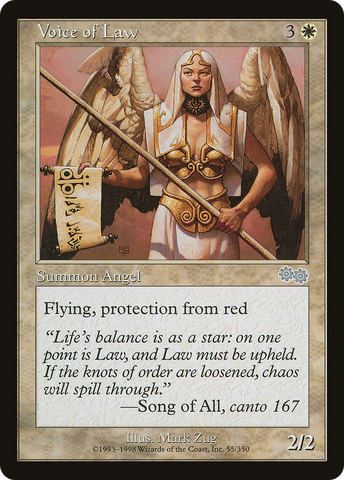 {C} Voice of Law [Urza's Saga][USG 055]