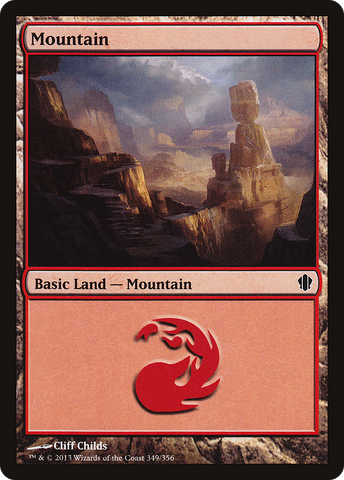 {B}[C13 349] Mountain (349) [Commander 2013]