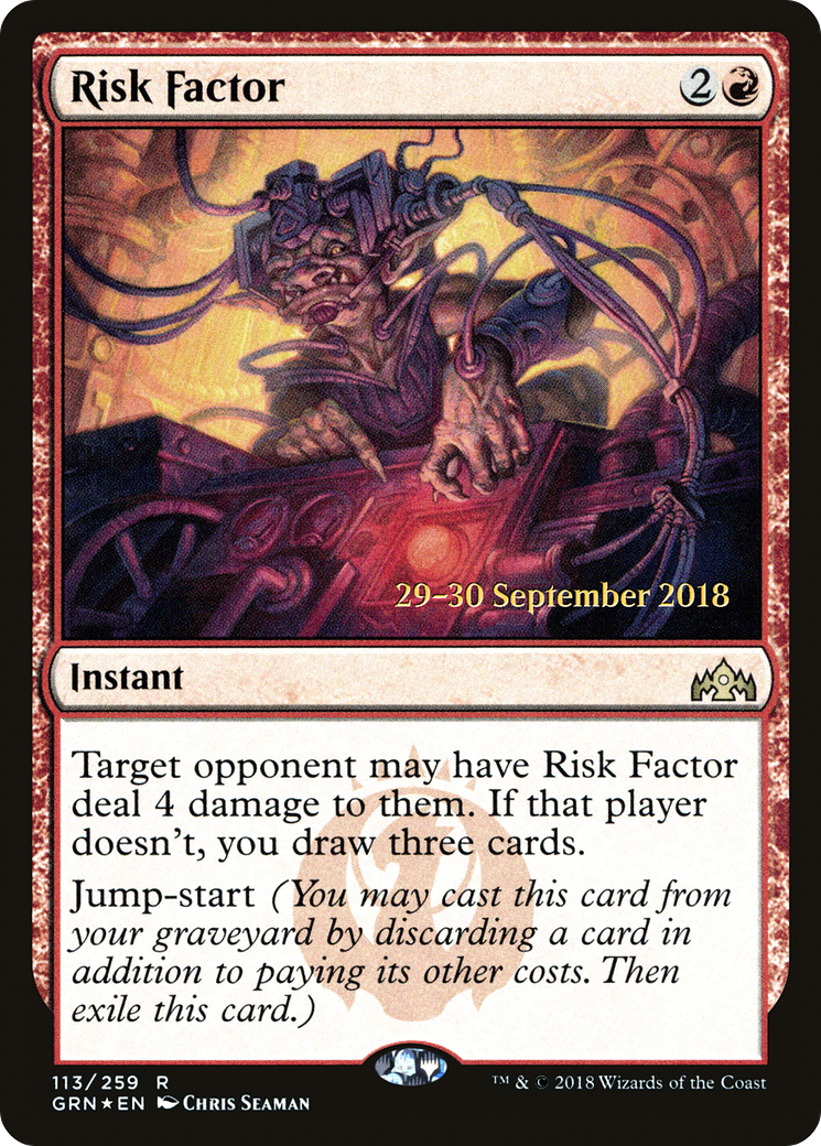 {R} Risk Factor [Guilds of Ravnica Prerelease Promos][PR GRN 113]