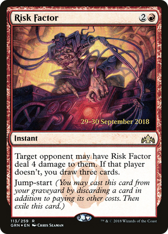 {R} Risk Factor [Guilds of Ravnica Prerelease Promos][PR GRN 113]