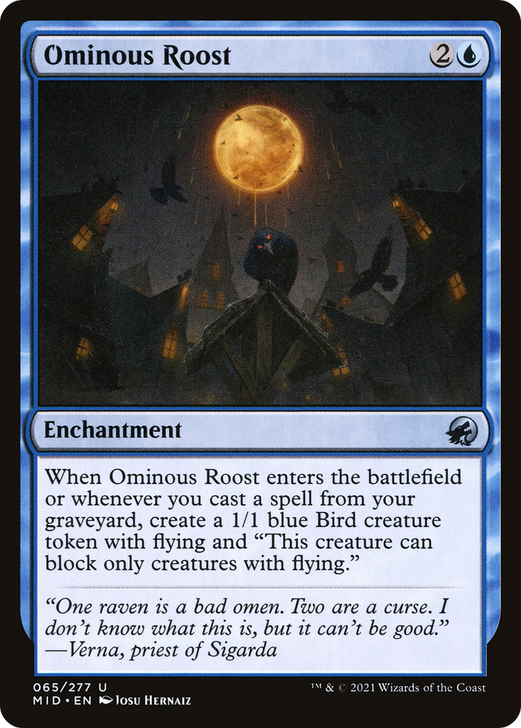 {C} Ominous Roost [Innistrad: Midnight Hunt][MID 065]