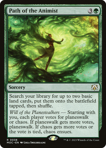 {R} Path of the Animist [March of the Machine Commander][MOC 038]