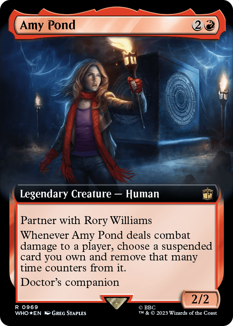{R} Amy Pond (Extended Art) (Surge Foil) [Doctor Who][WHO 969]