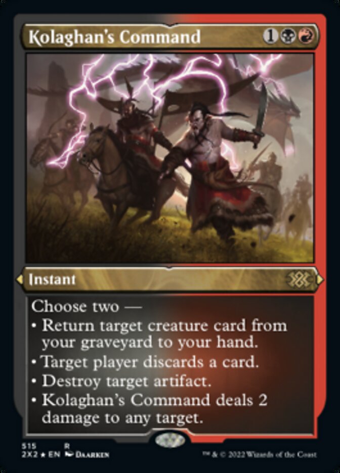 {R} Kolaghan's Command (Foil Etched) [Double Masters 2022][2X2 515]