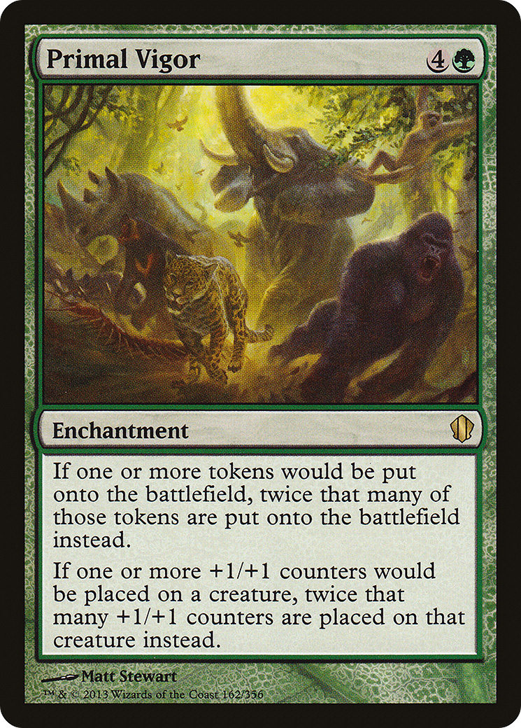 {R} Primal Vigor [Commander 2013][C13 162]