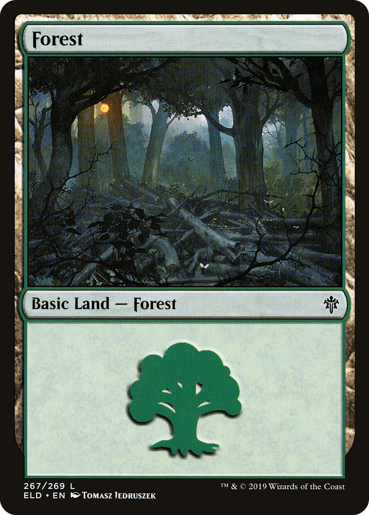 {B}[ELD 267] Forest (267) [Throne of Eldraine]