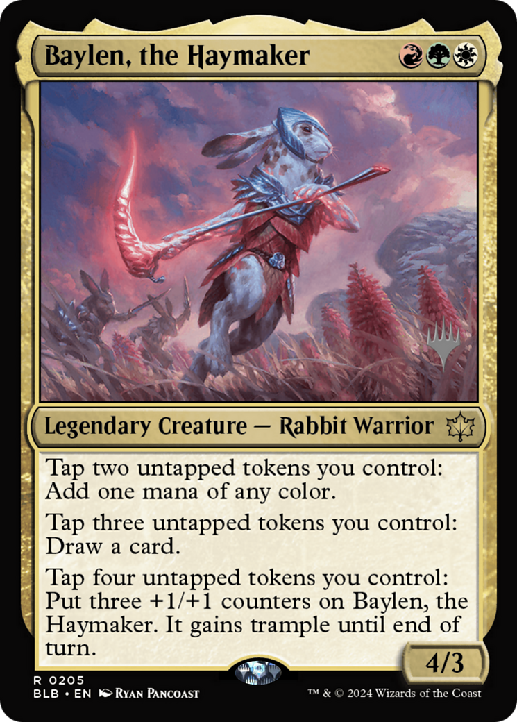 {@R} Baylen, the Haymaker (Promo Pack) [Bloomburrow Promos][PP BLB 205]