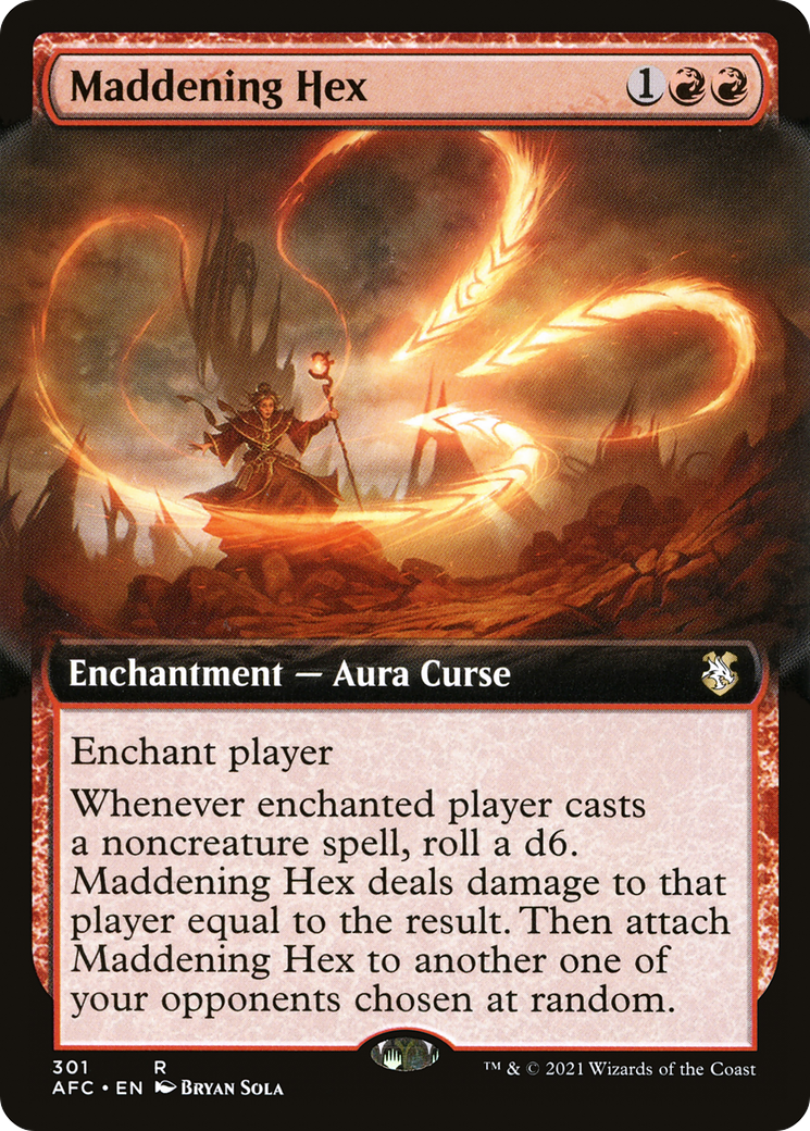 {R} Maddening Hex (Extended Art) [Dungeons & Dragons: Adventures in the Forgotten Realms Commander][AFC 301]
