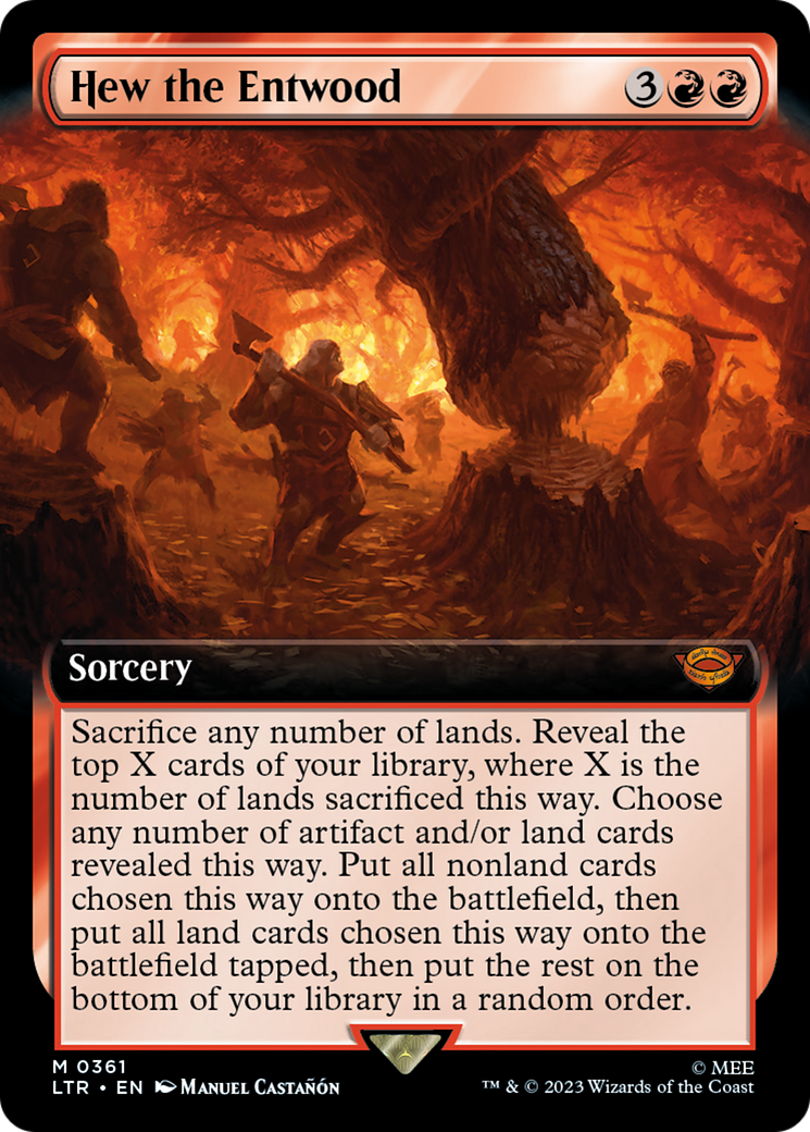 {R} Hew the Entwood (Extended Art) [The Lord of the Rings: Tales of Middle-Earth][LTR 361]