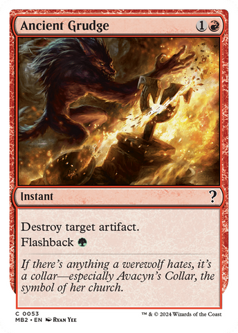 {C} Ancient Grudge (White Border) [Mystery Booster 2][MB2 053]