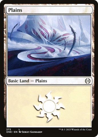 {B} Plains (272) [Phyrexia: All Will Be One][ONE 272]