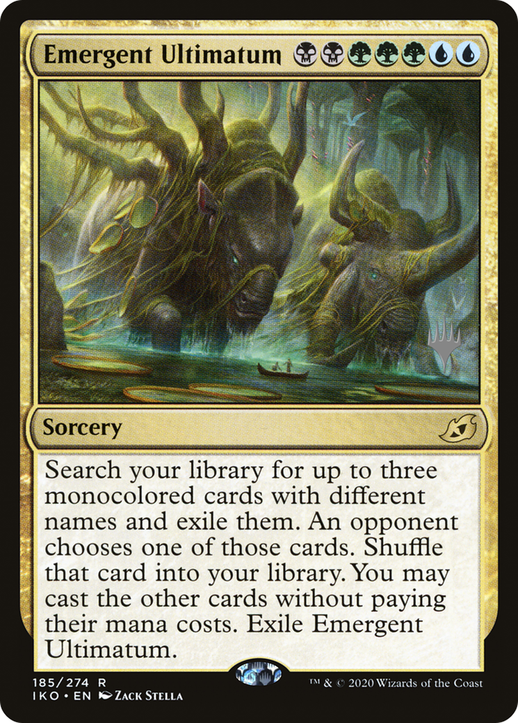 {R} Emergent Ultimatum (Promo Pack) [Ikoria: Lair of Behemoths Promos][PP IKO 185]