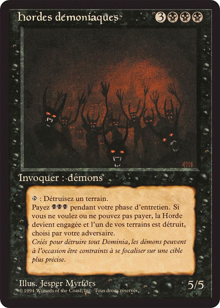 {F} Demonic Hordes [Foreign Black Border][FBB 3ED 104]
