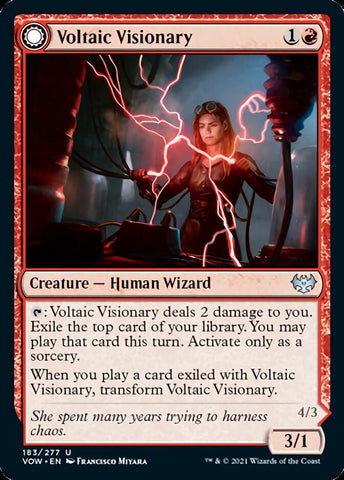{C} Voltaic Visionary // Volt-Charged Berserker [Innistrad: Crimson Vow][VOW 183]