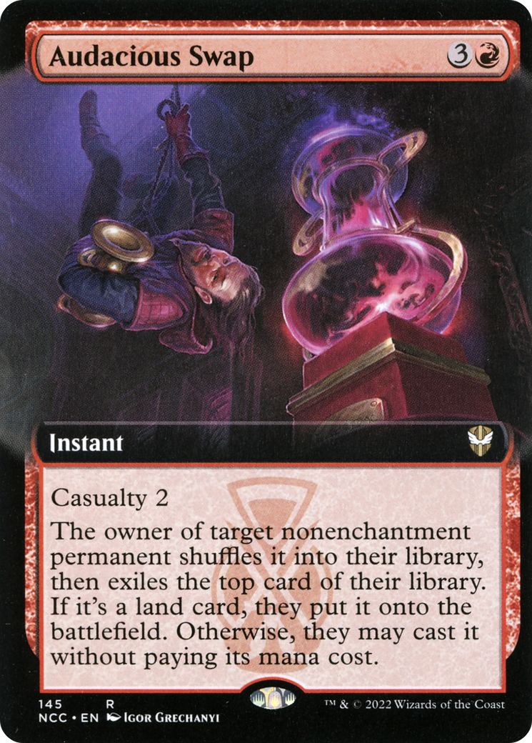 {R} Audacious Swap (Extended Art) [Streets of New Capenna Commander][NCC 145]