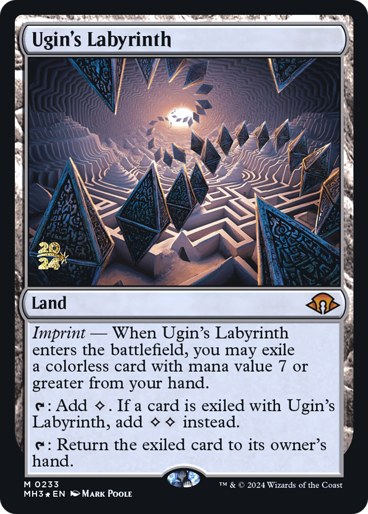 {R} Ugin's Labyrinth [Modern Horizons 3 Prerelese Promos][PR PMH3 233]