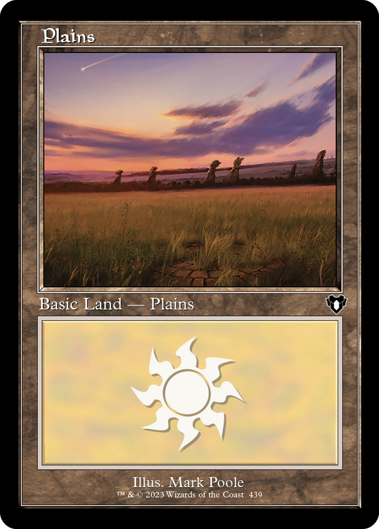{B} Plains (439) (Retro) [Commander Masters][CMM 439]