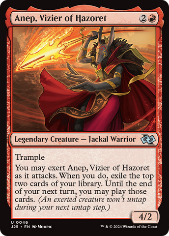 {C} Anep, Vizier of Hazoret (Anime) [Foundations Jumpstart][J25 046]