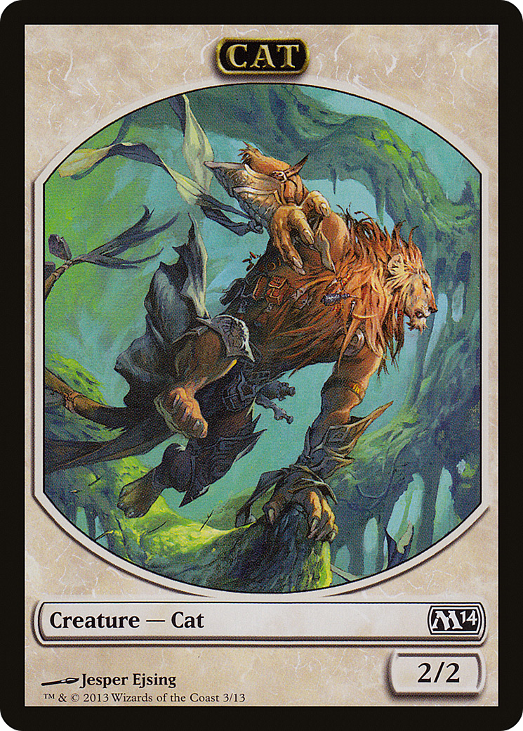 {T} Cat Token [Magic 2014 Tokens][TM14 003]