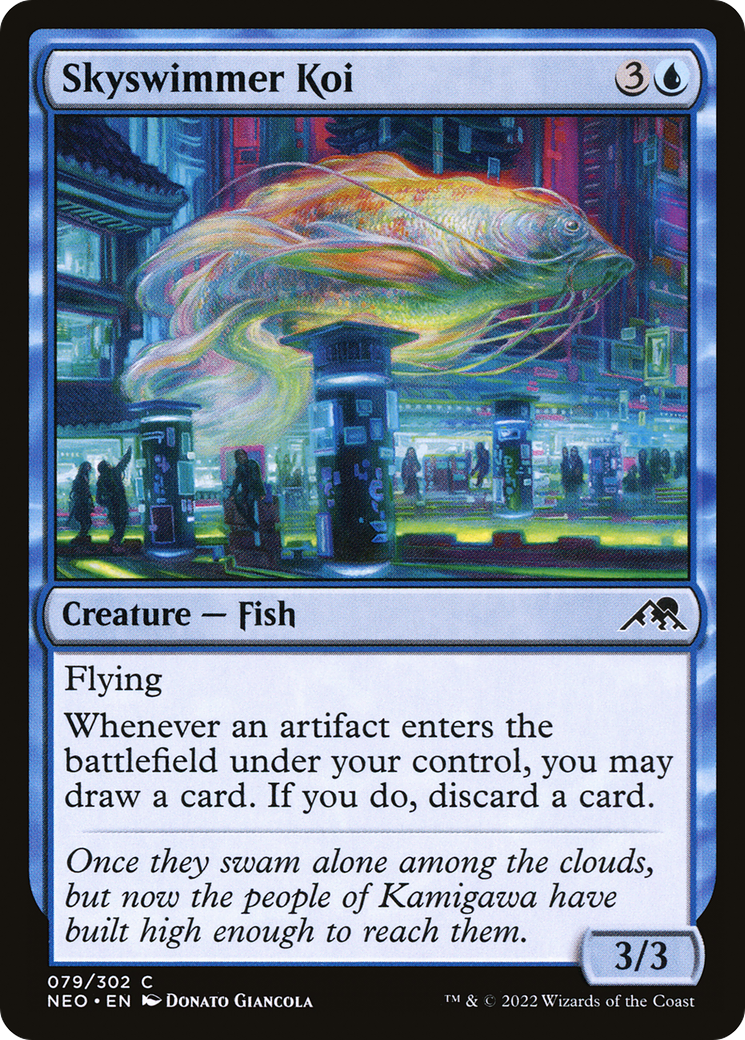 {C} Skyswimmer Koi [Kamigawa: Neon Dynasty][NEO 079]