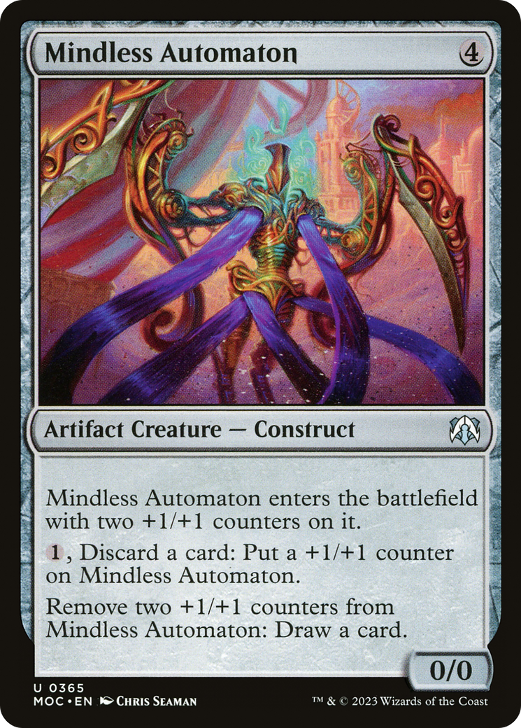 {C} Mindless Automaton [March of the Machine Commander][MOC 365]