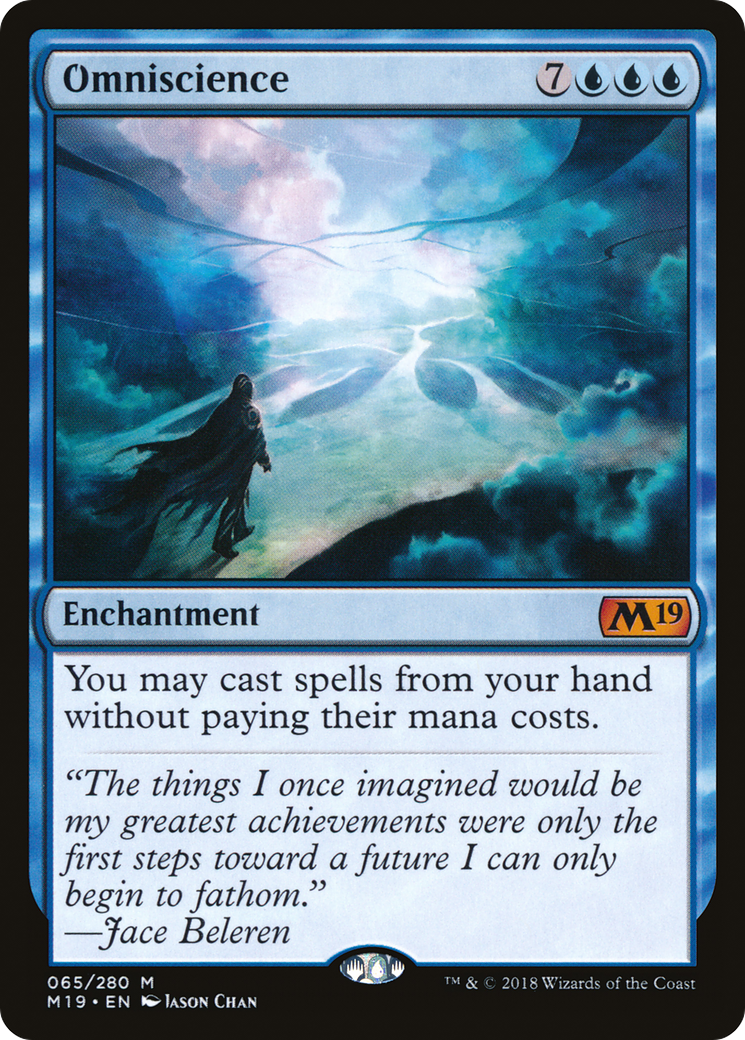 {R} Omniscience [Core Set 2019][M19 065]