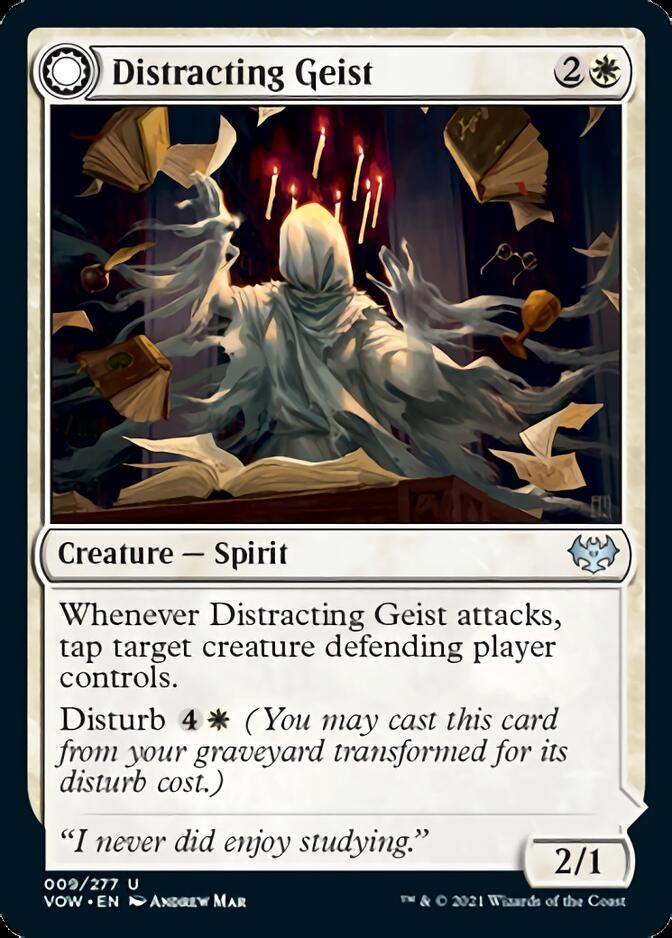 {C} Distracting Geist // Clever Distraction [Innistrad: Crimson Vow][VOW 009]
