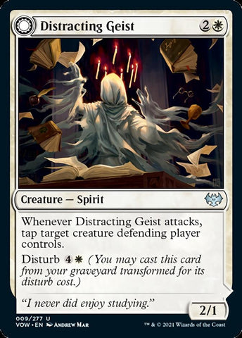 {C} Distracting Geist // Clever Distraction [Innistrad: Crimson Vow][VOW 009]