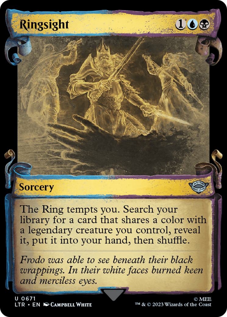{C} Ringsight [The Lord of the Rings: Tales of Middle-Earth Showcase Scrolls][LTR 671]