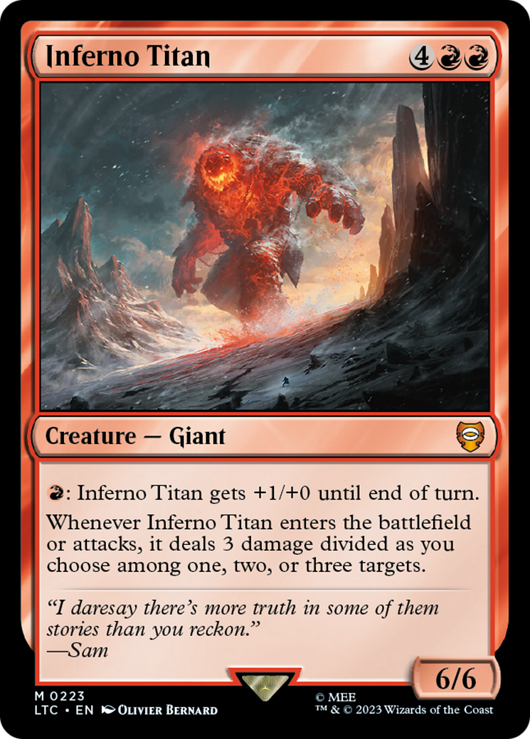 {R} Inferno Titan [The Lord of the Rings: Tales of Middle-Earth Commander][LTC 223]