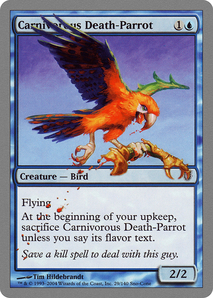 {C} Carnivorous Death-Parrot [Unhinged][UNH 029]