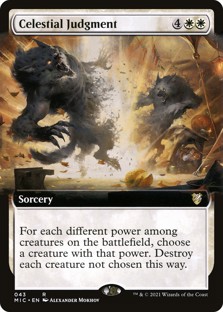 {R} Celestial Judgment (Extended Art) [Innistrad: Midnight Hunt Commander][MIC 043]