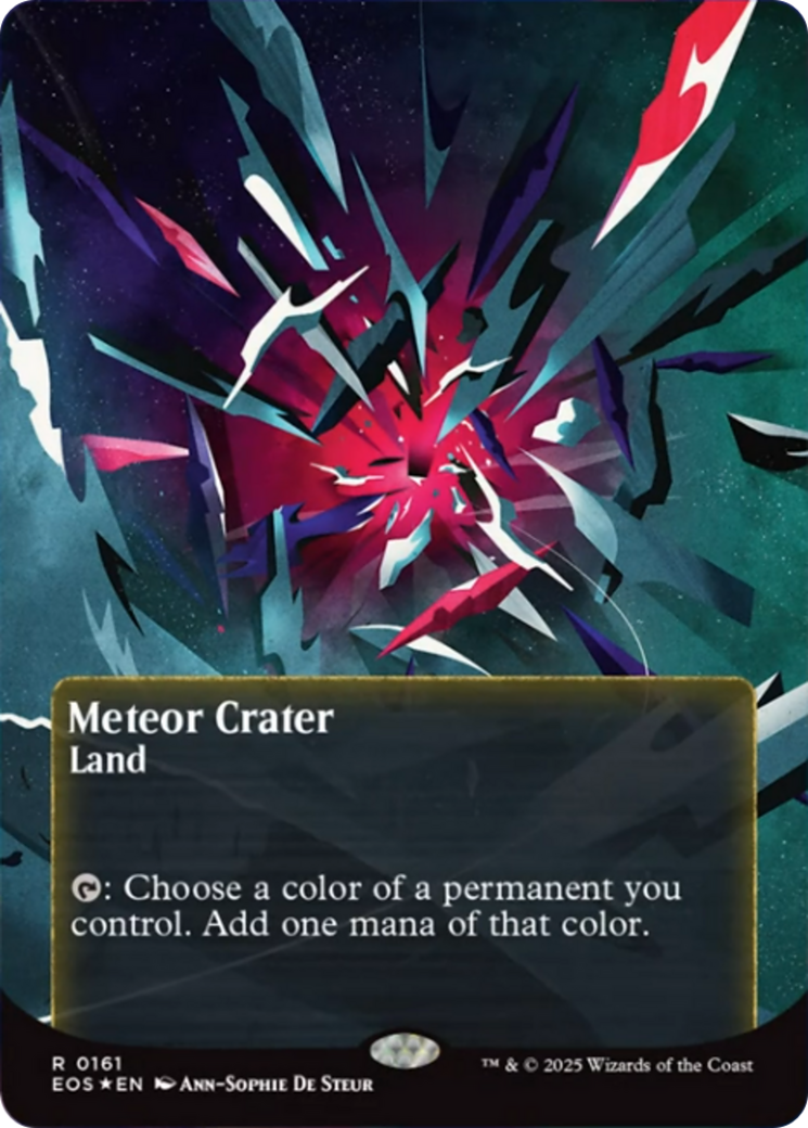 {@@ EOC R} Meteor Crater (0161) (Poster) (Galaxy Foil) [Edge of Eternities: Stellar Sights][EOS 161]