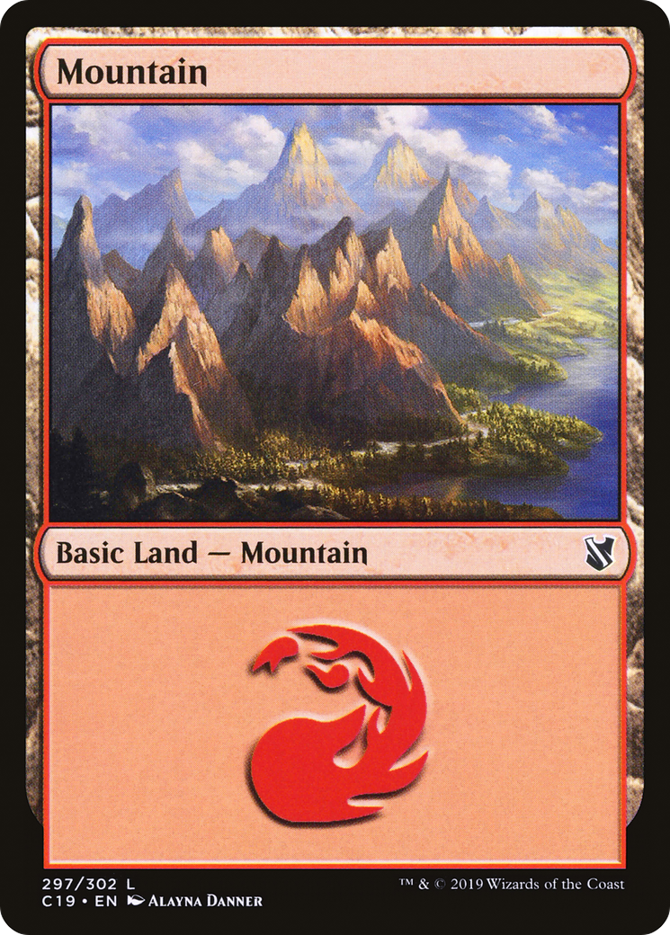 {B}[C19 297] Mountain (297) [Commander 2019]