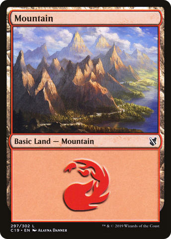 {B}[C19 297] Mountain (297) [Commander 2019]