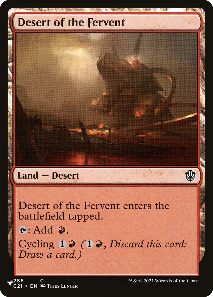 Desert of the Fervent [LIST 286/081]