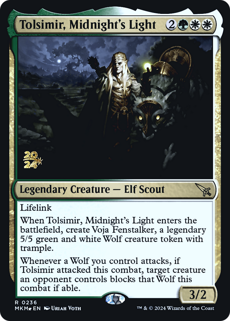 {R} Tolsimir, Midnight's Light [Murders at Karlov Manor Prerelease Promos][PR MKM 236]