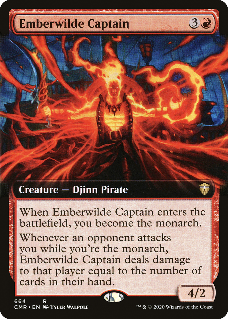 {R} Emberwilde Captain (Extended Art) [Commander Legends][CMR 664]