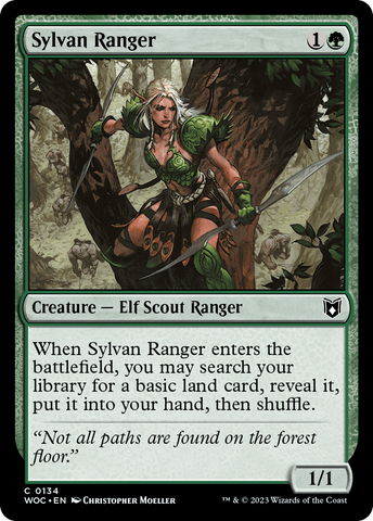 {C} Sylvan Ranger [Wilds of Eldraine Commander][WOC 134]
