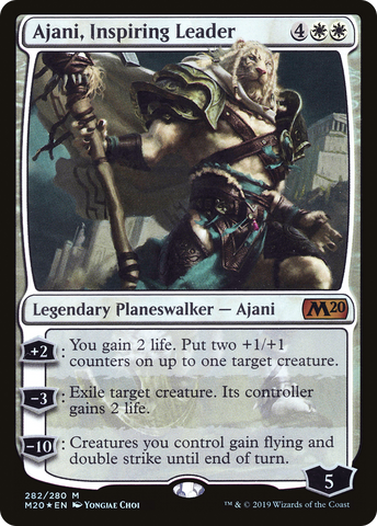 {R} Ajani, Inspiring Leader [Core Set 2020][M20 282]