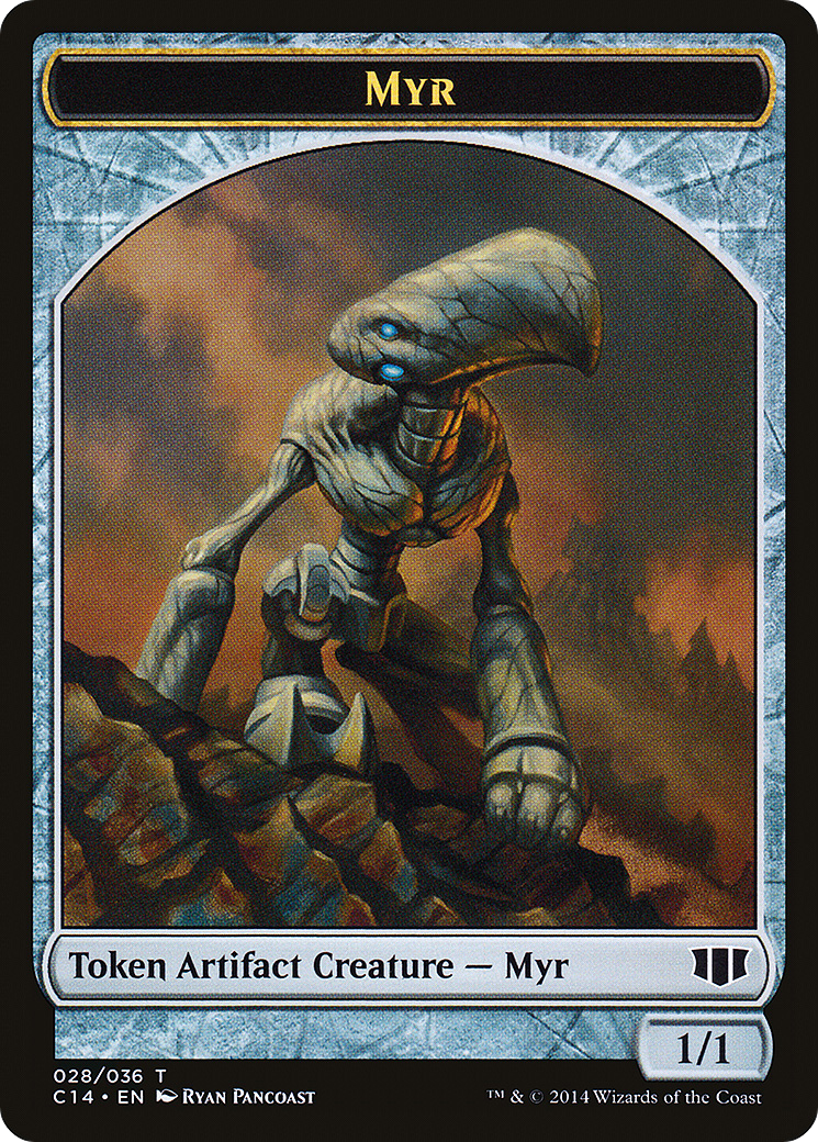 {T} Myr // Pentavite Double-sided Token [Commander 2014 Tokens][TC14 028]