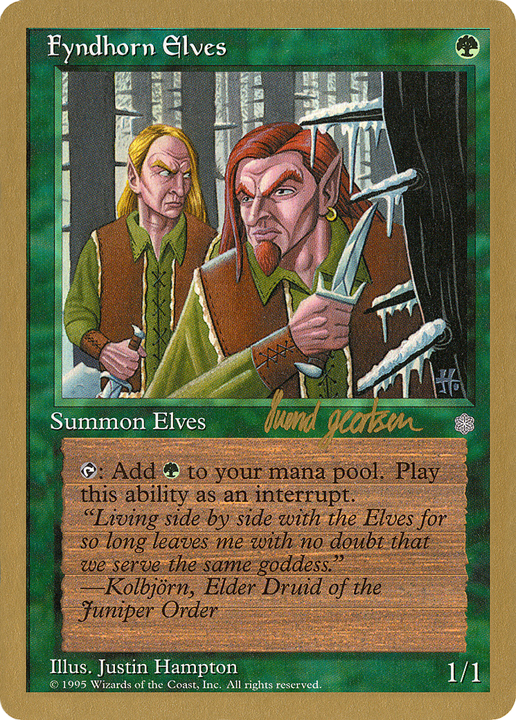 {C} Fyndhorn Elves (Svend Geertsen) [World Championship Decks 1997][GB WC97 SG244]