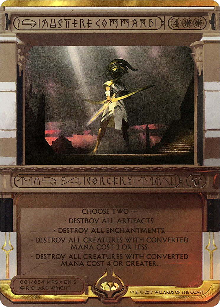 {R} Austere Command (Invocation) [Amonkhet Invocations][MP2 001] - Misty Mountain Games