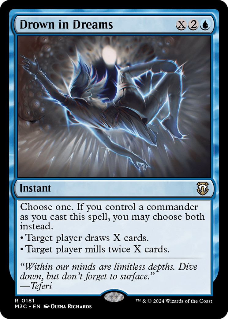{R} Drown in Dreams (Ripple Foil) [Modern Horizons 3 Commander][RPF M3C 181]