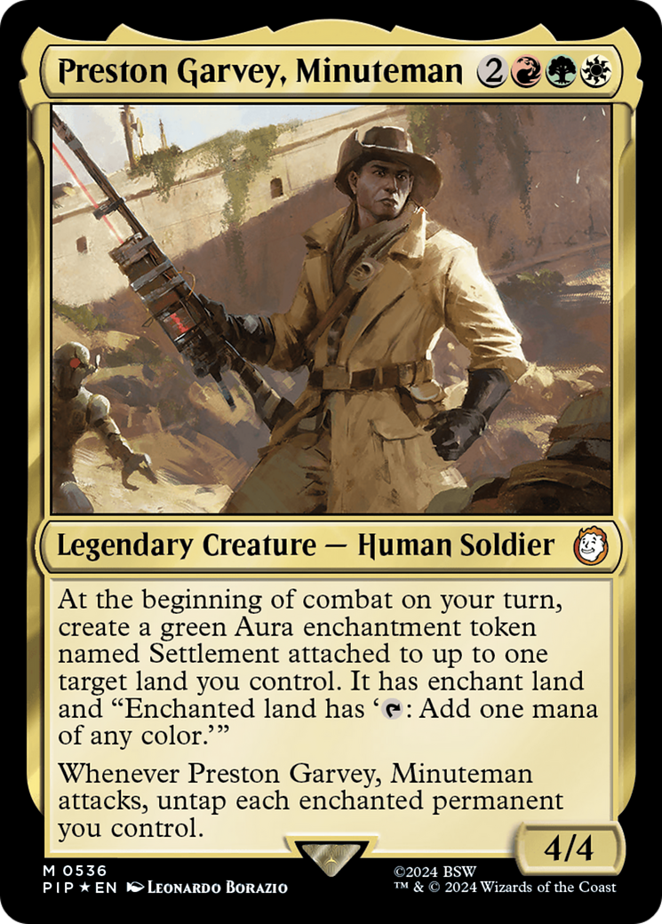 {R} Preston Garvey, Minuteman (Surge Foil) [Fallout][PIP 536]