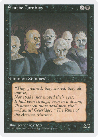 {C} Scathe Zombies [Fourth Edition][4ED 158]