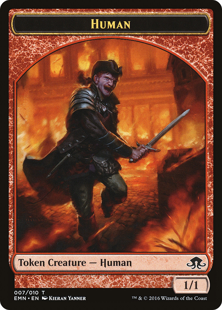 {T} Human Token [Eldritch Moon Tokens][TEMN 007]